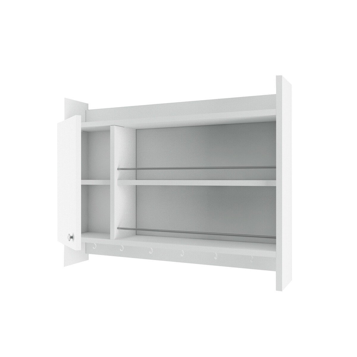 Scaffale da cucina a parete sospeso bianco L85 cm - KNERR