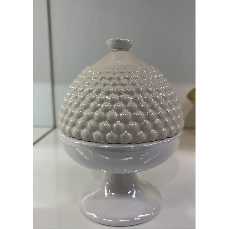 SCATOLA PUMO MEDIA CON COPERCHIO 10X(H)13,5 CM. AVANA EMO'