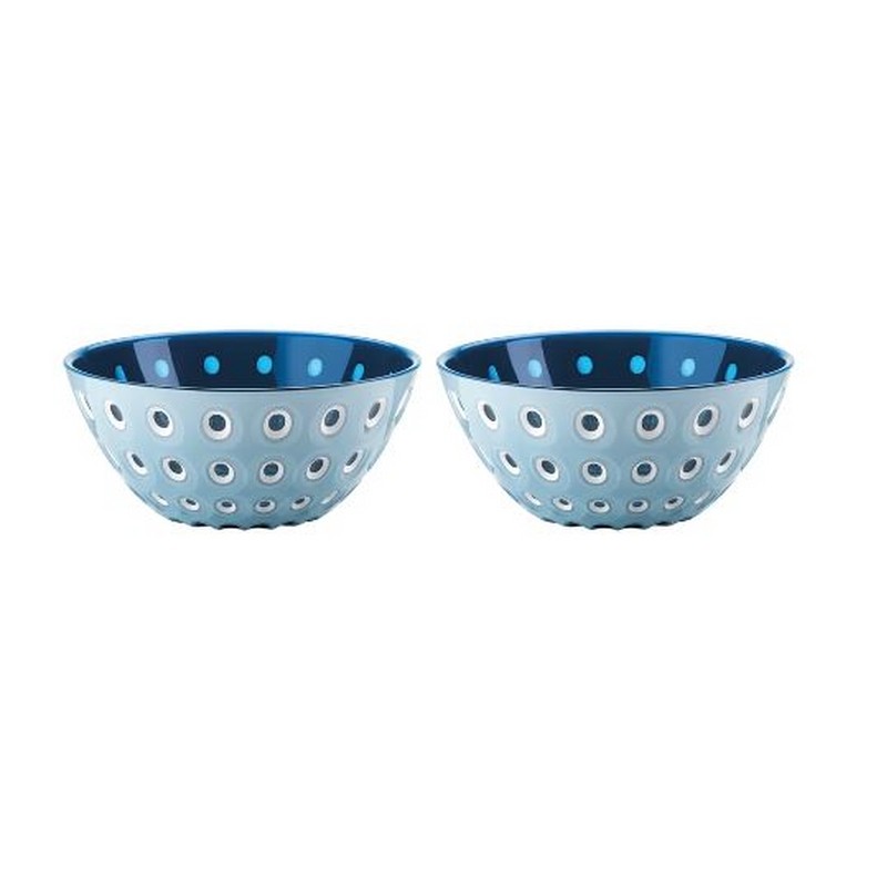 SET 2 CIOTOLE LE MURRINE 12 CM. LIGHT BLU/BLU GUZZINI