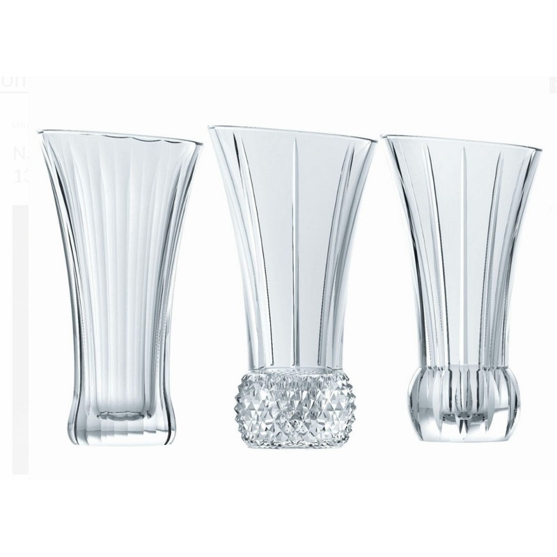 SET 3 VASI DA TAVOLO IN CRISTALLO 13.6 CM. NACHTMANN