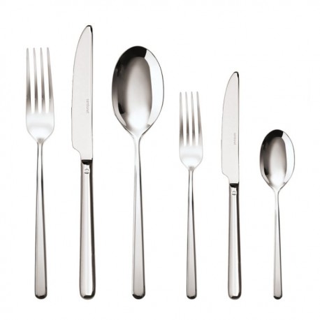 Set 36 posate Sambonet Linear in acciaio
