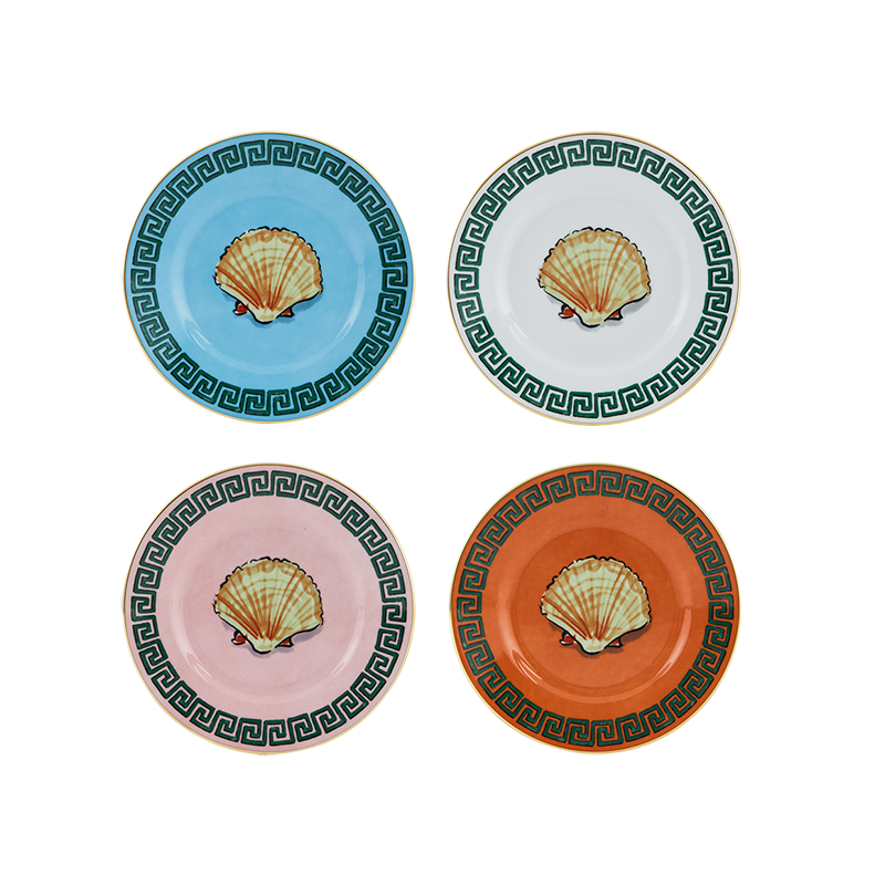 Set 4 piatti pane Il Viaggio Di Nettuno Ginori 1735 cm 16