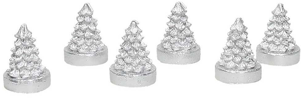 Set 6 Candele Segnaposto Alberello