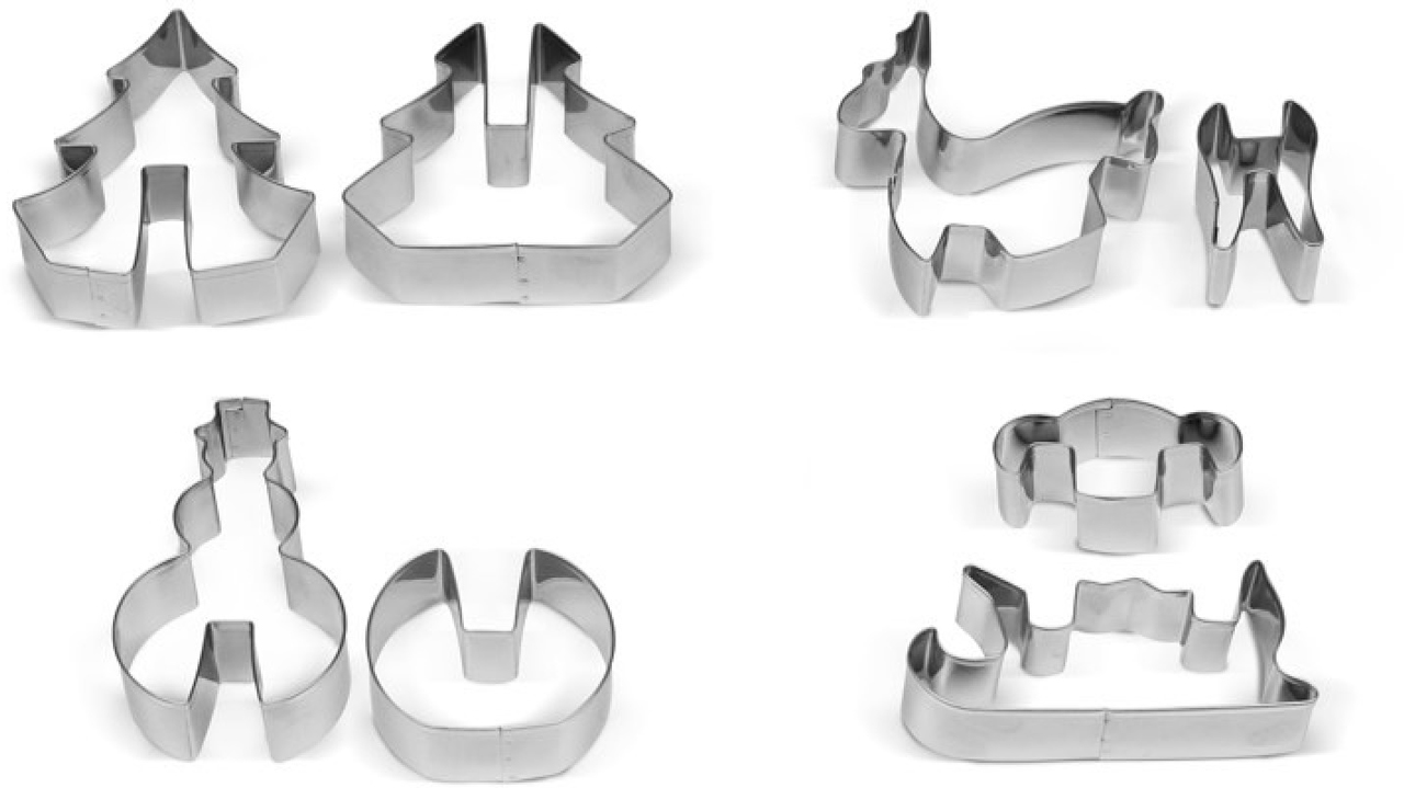 Set 8 Tagliabiscotti 3D