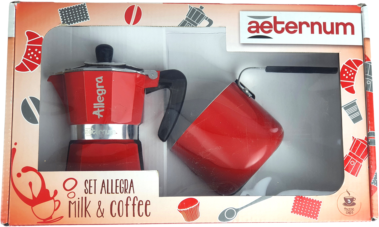 Set Allegra Milk e Coffee Rosso