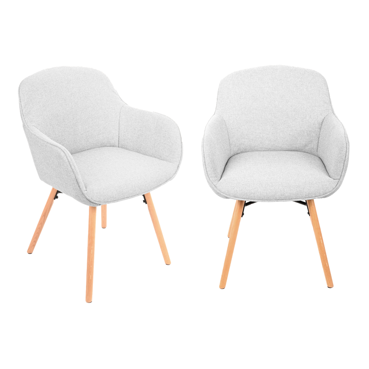 Set di 2 sedie da pranzo grigie L56 cm - ESQUIVE