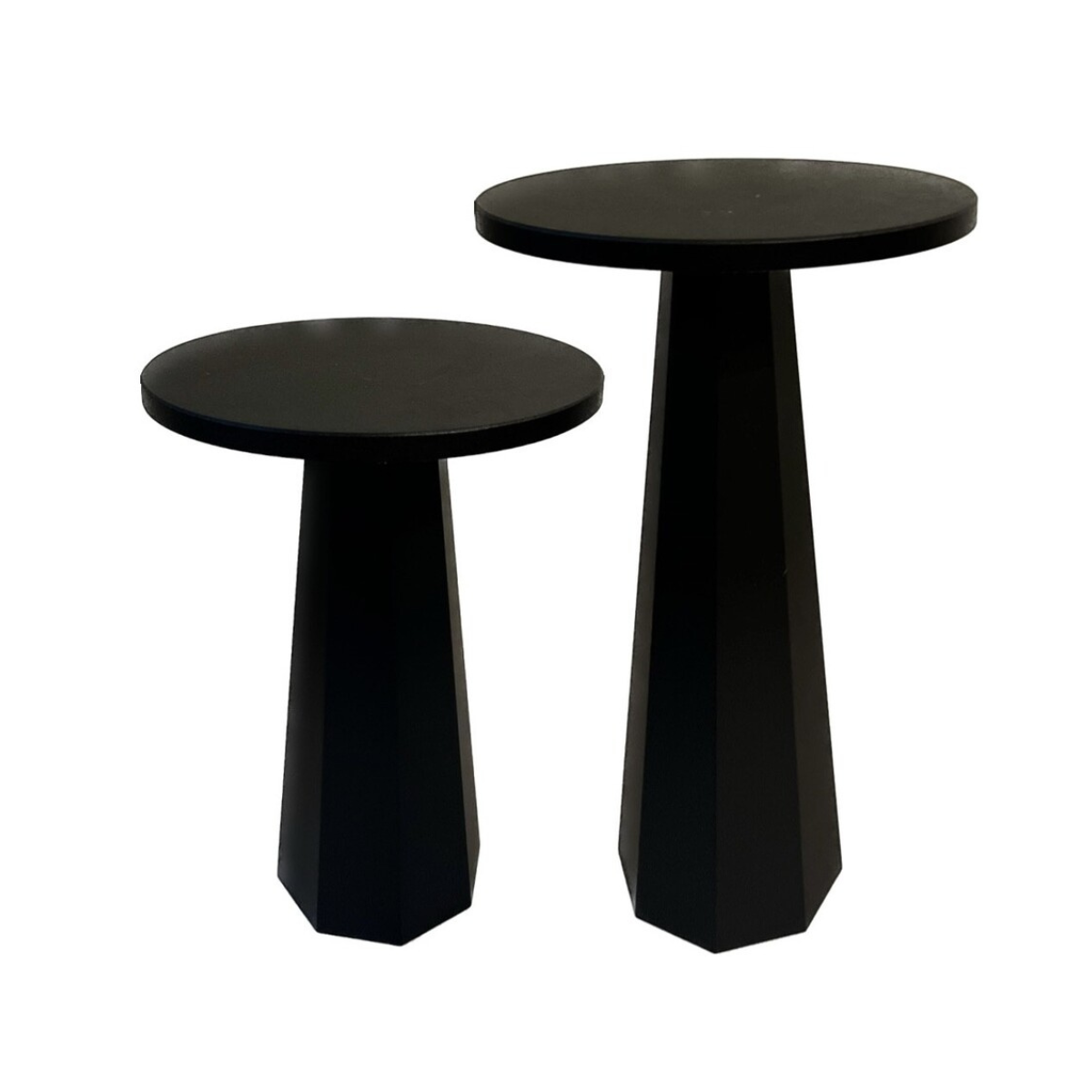 Set di 2 tavolini rotondi H47 / H57 cm - LILYUM