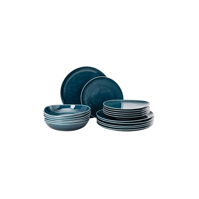 Set di piatti Rosenthal Junto ocean blue da 18 pz