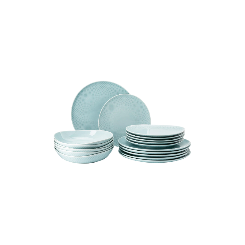 Set di piatti Rosenthal Junto opal green da 18 pz