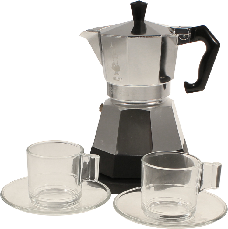 Set Moka Elettrica Easy Tz 6 Con Tazzine Caffe