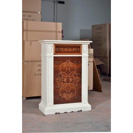 SETTIMANALE CASSETTIERA LEGNO MASSELLO BICOLORE CON INTARSIO - codluis 1022