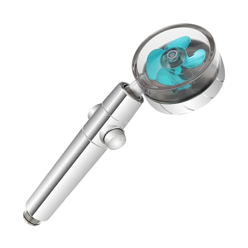 Doccetta con elica girevole a risparmio idrico e interruttore di pausa