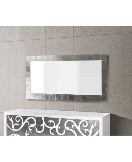 SPECCHIERA FOGLIA ARGENTO 75x160