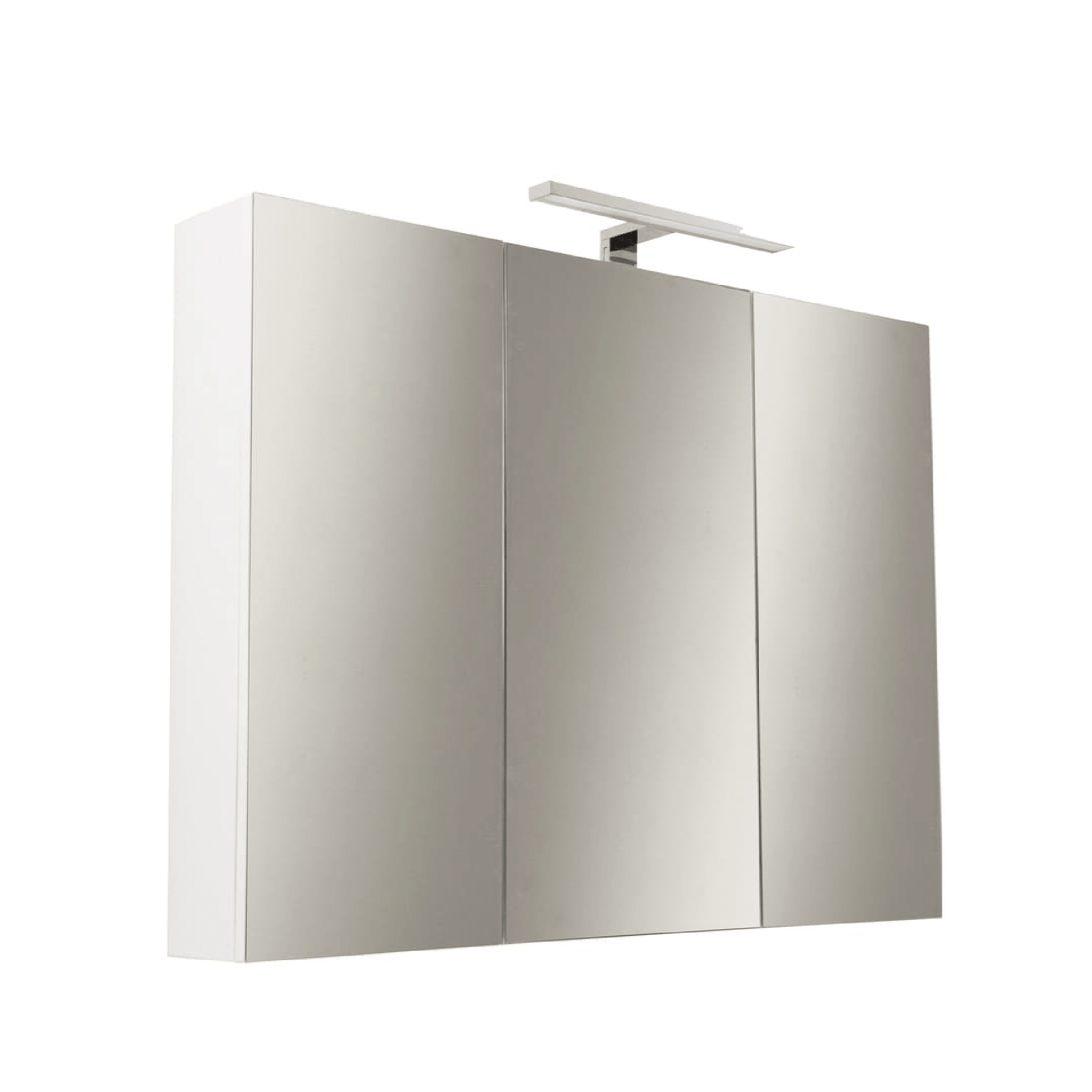 Specchio Contenitore 80x60 Tre Ante Con Lampada Led Savini "Specchiere"