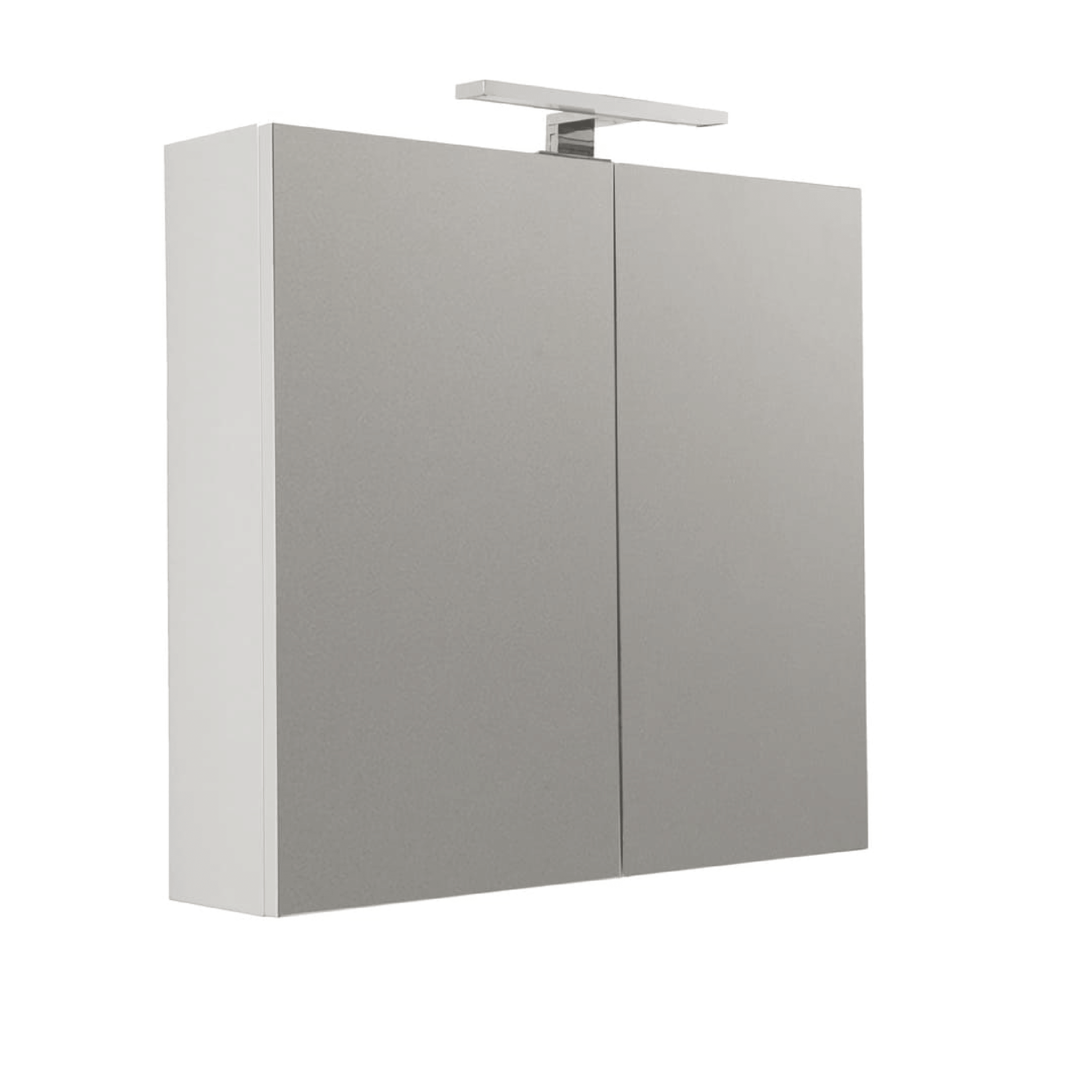 Specchio Contenitore 60x60 Due Ante Con Lampada Led Savini "Specchiere"