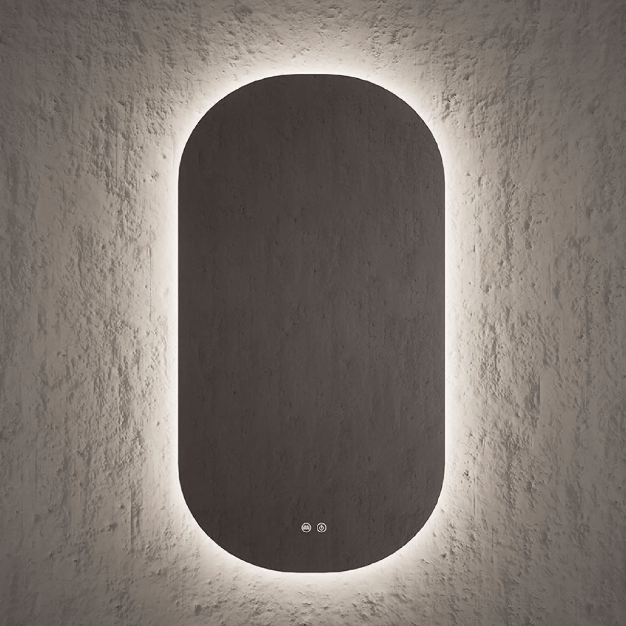 Specchio Ovale 90x50 Retroilluminato Nofer "Pill"