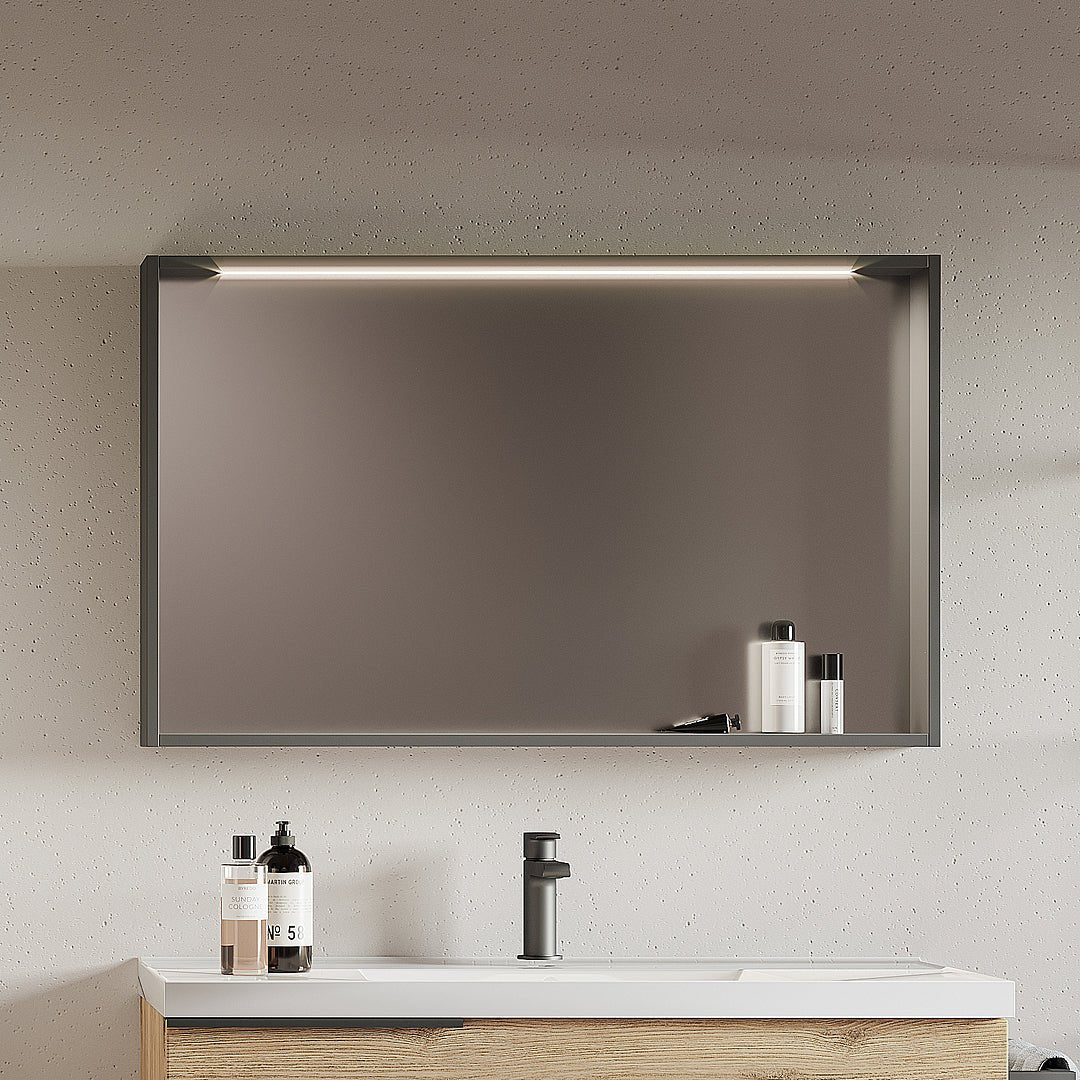 Specchio Rettangolare 102x73 Con Illuminazione Led Savini