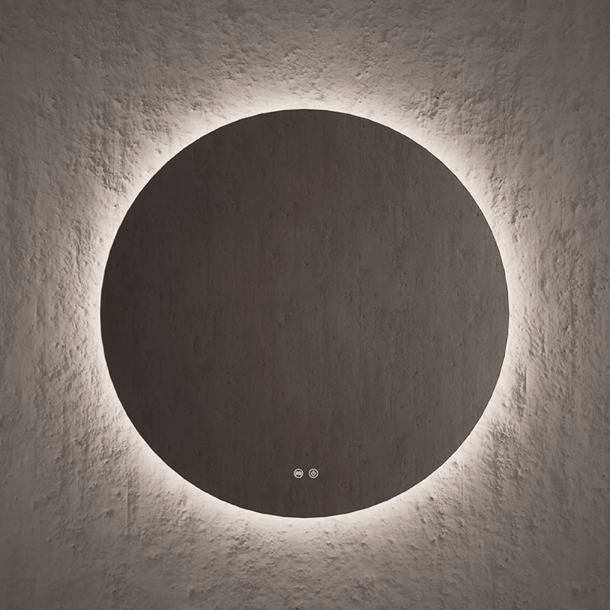 Specchio Tondo Diametro 100 Retroilluminato Nofer "Moon"