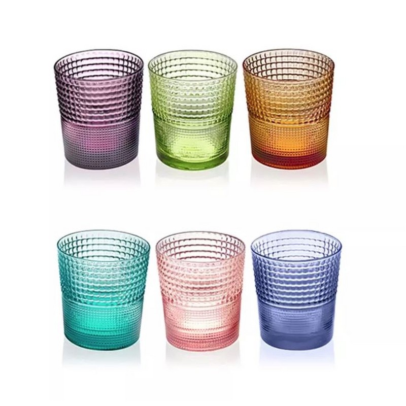 SPEEDY SET 6 BICCHIERI ACQUA COLORI ASSORTITI CL 28 IVV