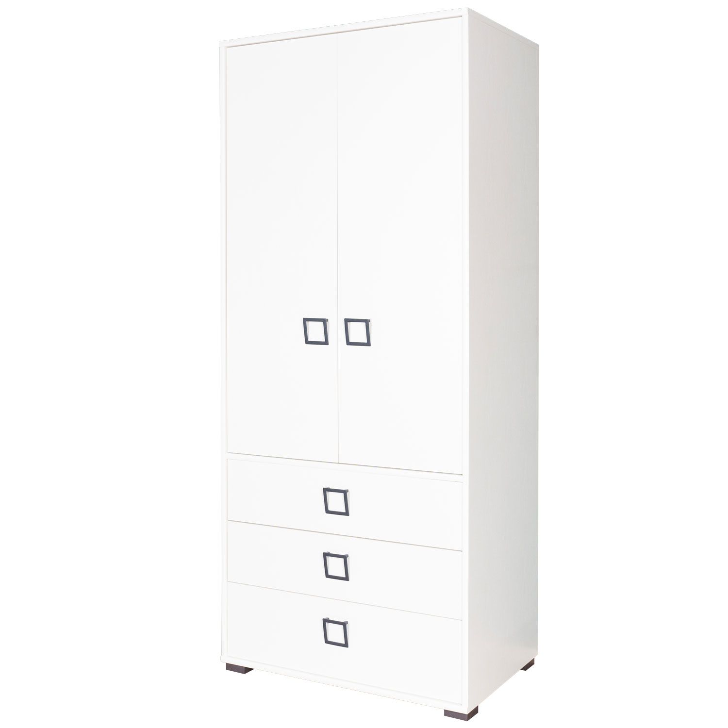 Armadio ad ante battenti "Benjamin" 13, bianco - 198 x 84 x 56 cm (h x l x p)