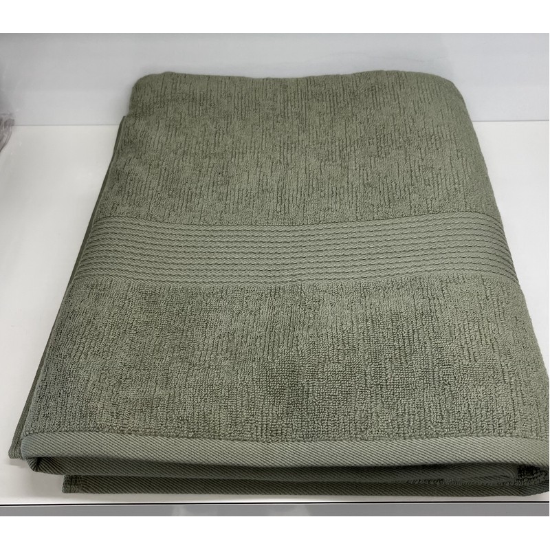 STRIPES TELO BAGNO GREEN 100X150 CM. CARRARA