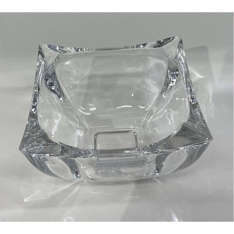 SVUOTATASCHE QUADRATO IN CRISTALLO ARTICA 10,5X6 CM. EMO'