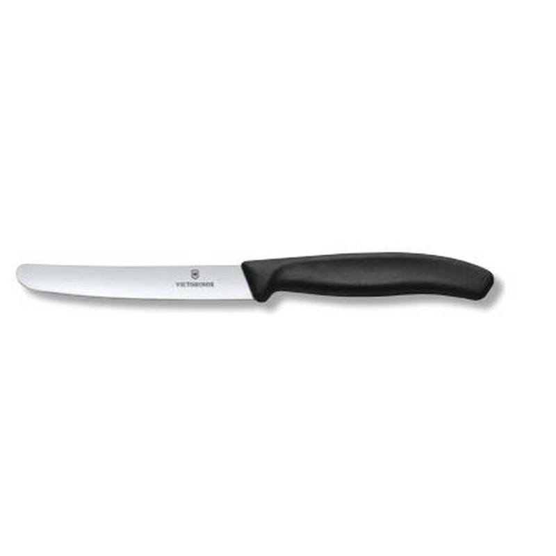 SWISS CLASSIC COLTELLO TAVOLA LISCIO NERO VICTORINOX