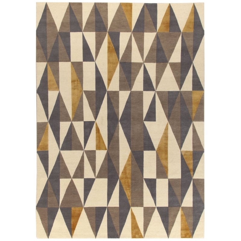 Tappeti Diamantina Yellow Grey par Gio Ponti AMINI