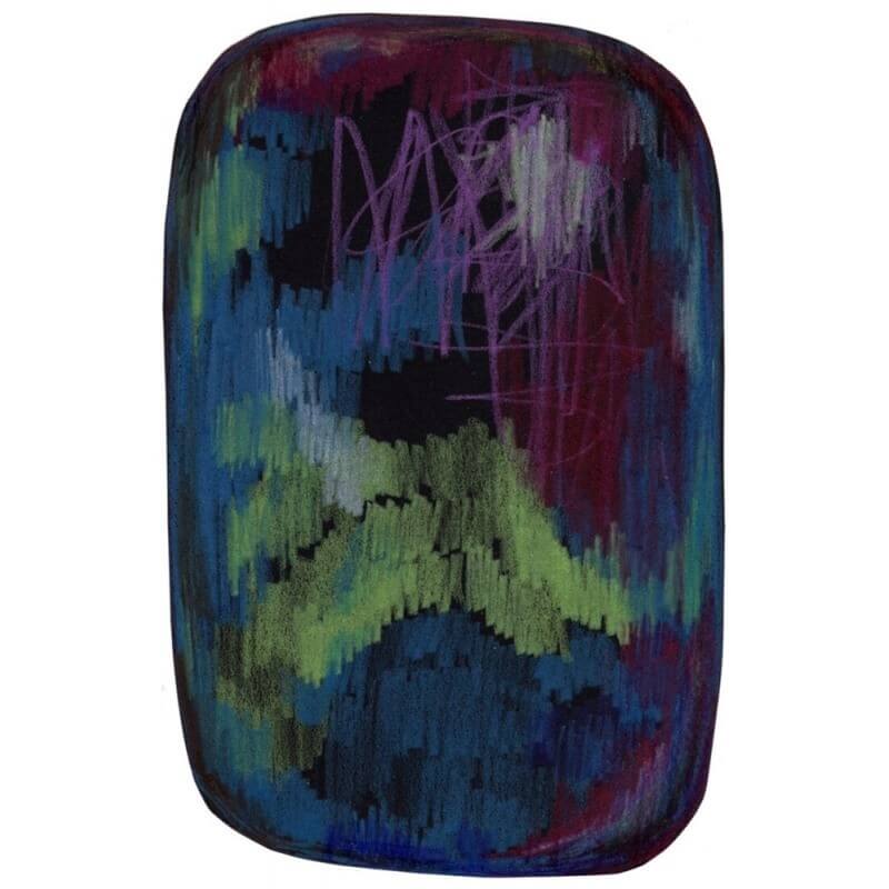 Tappeti Scribble Black Green MOOOI