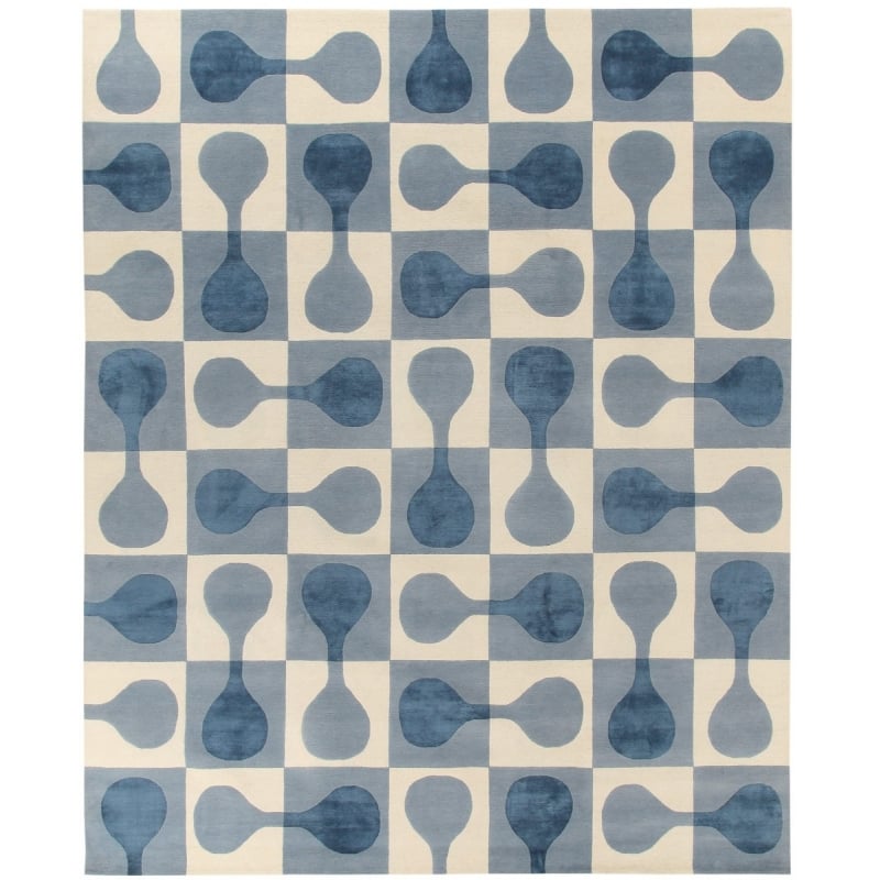 Tappeti Sorrento Blue par Gio Ponti AMINI