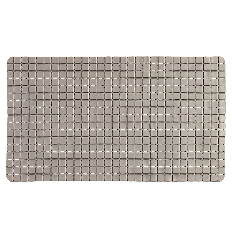 Tappeto Antiscivolo In PVC Per Doccia Mosaico Tortora 40x70 Cm
