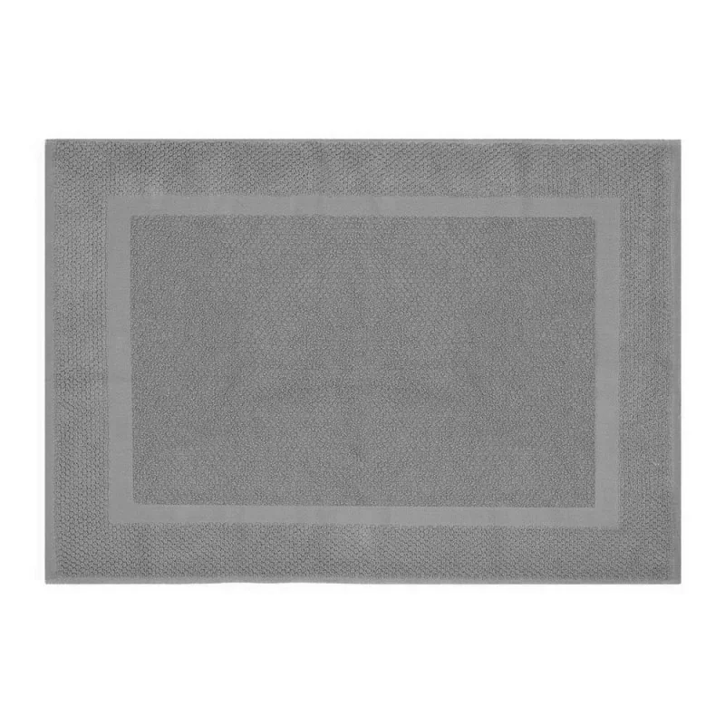 Tappeto scendi doccia 100% cotone colore grigio 45x65 cm