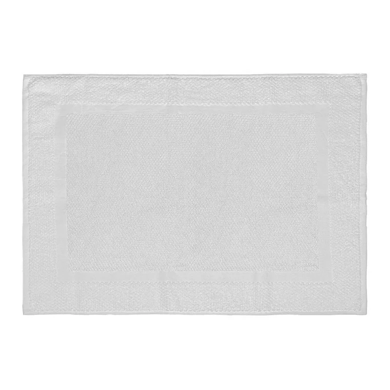 Tappeto scendi doccia 100% cotone in colore bianco 45x65 cm