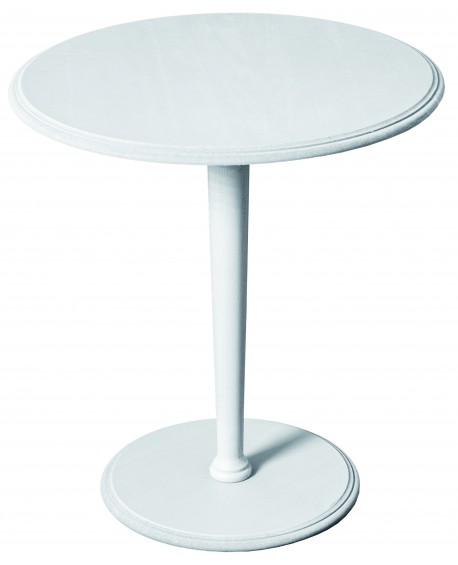 TAVOLINO ROTONDO LACCATO BIANCO50x50x55