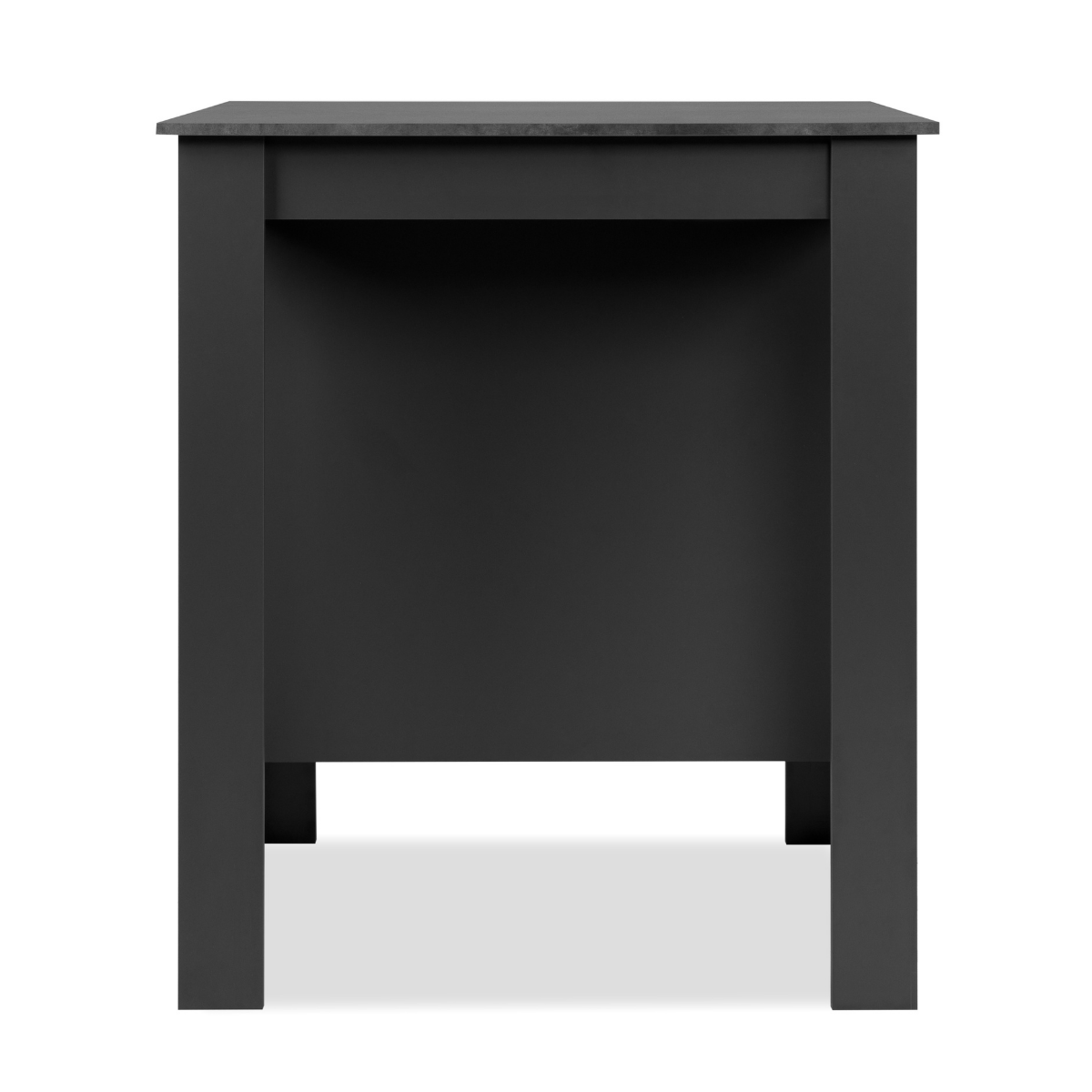 Tavolo da pranzo con 3 vani, grigio antracite e ardesia, 92 cm - ATLANTA