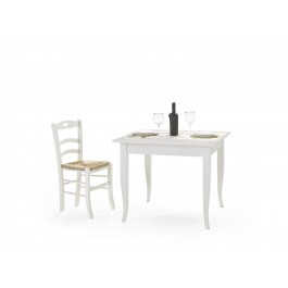 TAVOLO IN LEGNO 80X80 FISSO COLORE BIANCO