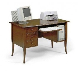 TAVOLO PORTA PC ARTE POVERA IN LEGNO VARI COLORI