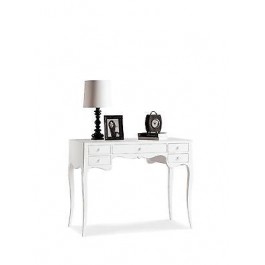 TAVOLO SCRIVANIA CONSOLLE BIANCO OPACO LEGNO PRODOTTO VENETO