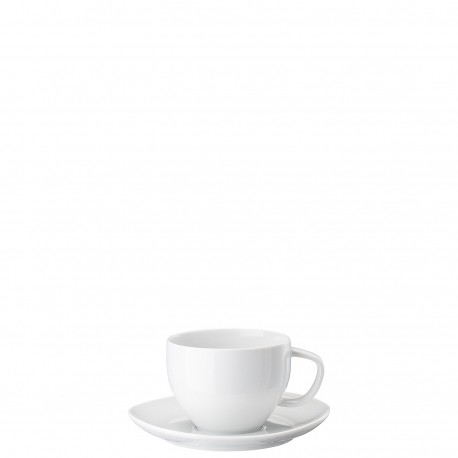 Tazza caffe con piatto Junto bianco Rosenthal