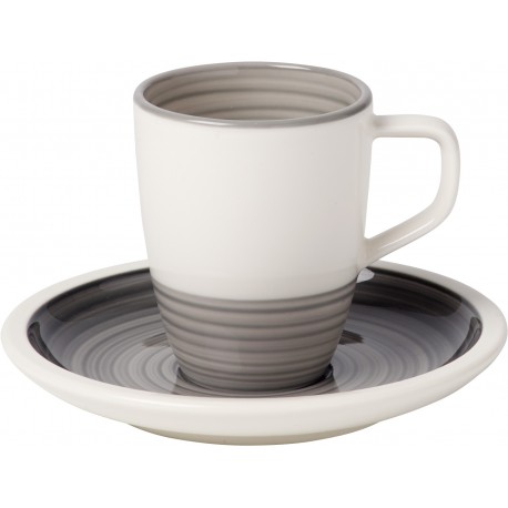 Tazza espresso con piatto Villeroy & Boch Manufacture gris