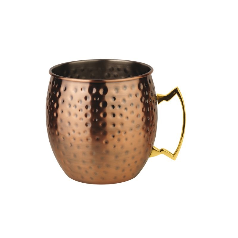 TAZZA MOSCOW MULE 500 ML INOX COLOR RAME MARTELLATO ANTIQUE PADERNO