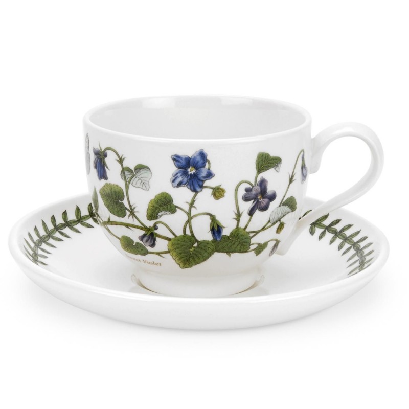Tazza te con piatto Portmeirion Botanic Garden sweet violet