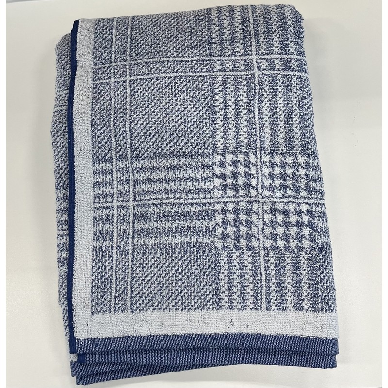 TELO PRINCE OF GALLES 100X150 CM. BLUE CARRARA