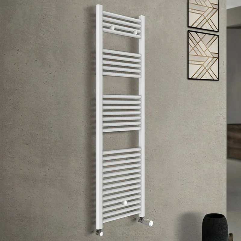 Termoarredo bagno bianco L 50x150 interasse 45 cm