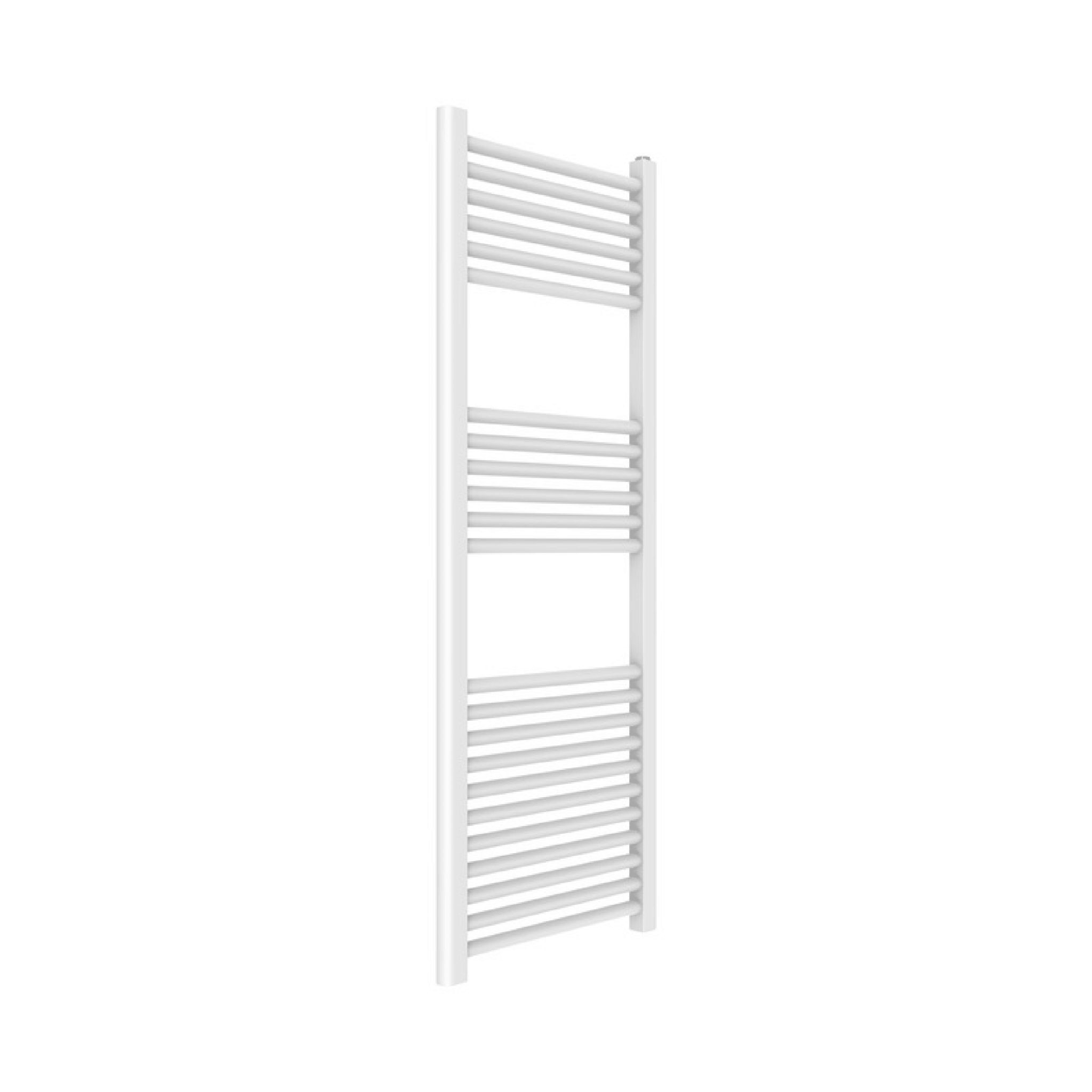 Termoarredo Bagno Dritto 120x45 Interasse 40 cm Ercos "Opera" Bianco Lucido