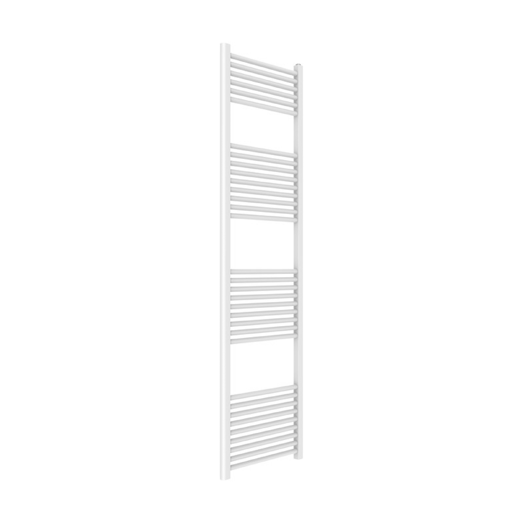 Termoarredo Bagno Dritto 180x50 Interasse 45 cm Ercos "Opera" Bianco Lucido