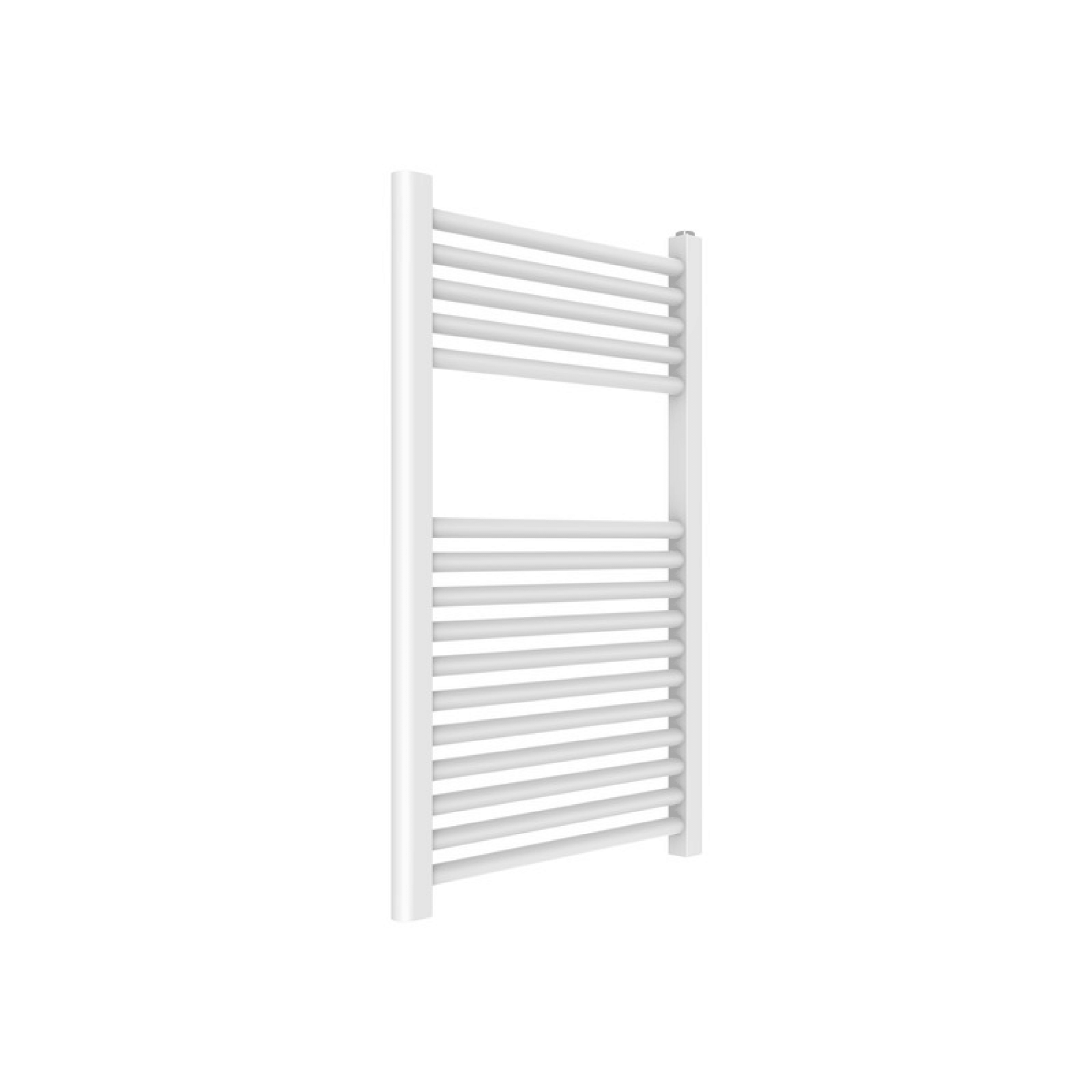Termoarredo Bagno Dritto 77x45 Interasse 40 cm Ercos "Opera" Bianco Lucido