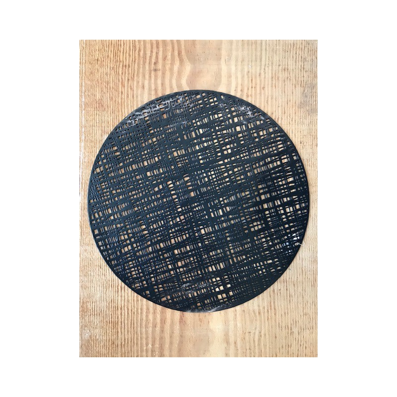 TOVAGLIETTA 38 CM INTRECCIO BLACK IN RESINA FADE