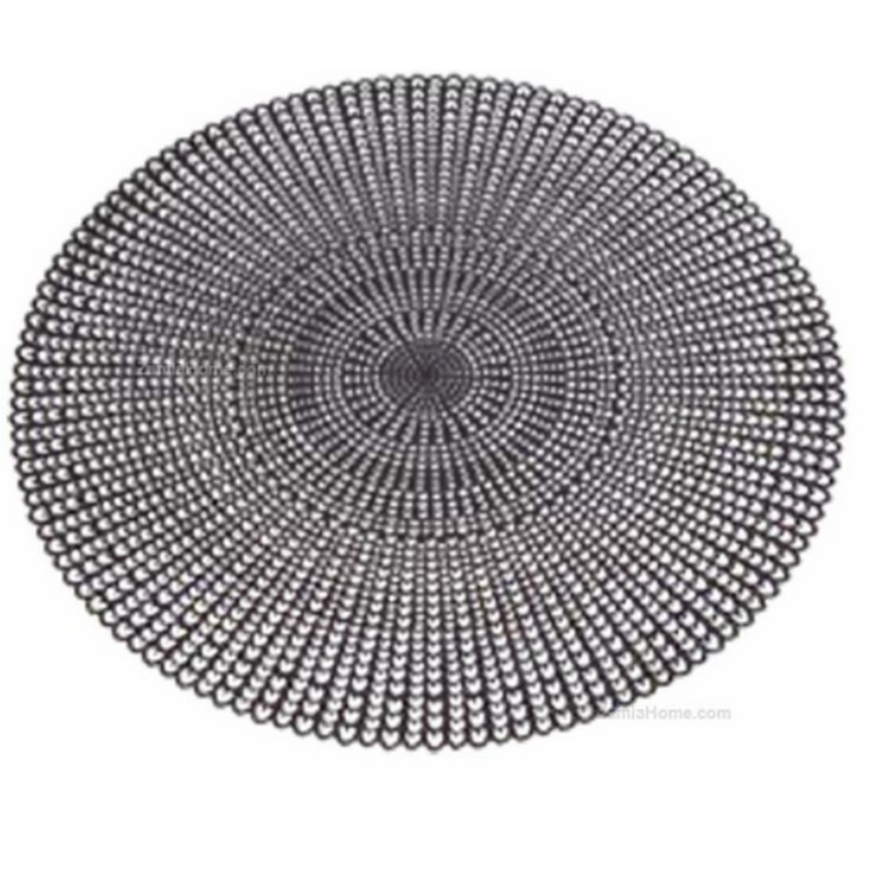 TOVAGLIETTA ROUND NERA CM. 40 FADE