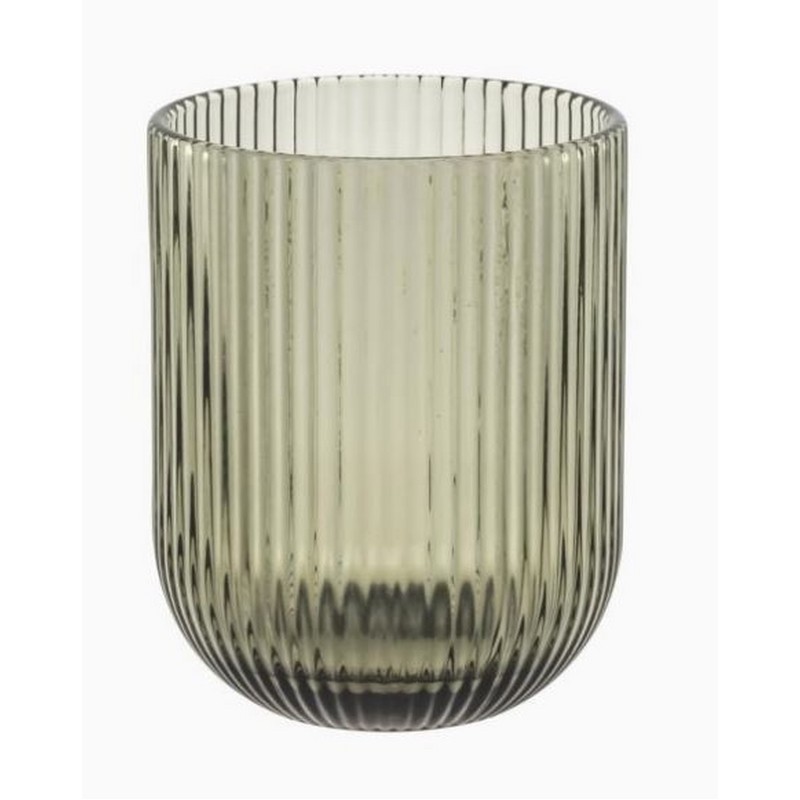 TWISTY SET 6 BICCHERE GRIGIO 260 ML ROSE E TULIPANI